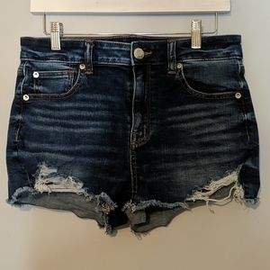 AE Jean Distressed Hi Rise Shortie